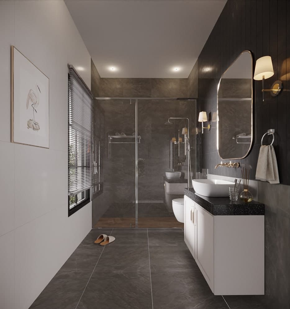 Fitted bathroom in an Ocean View residence